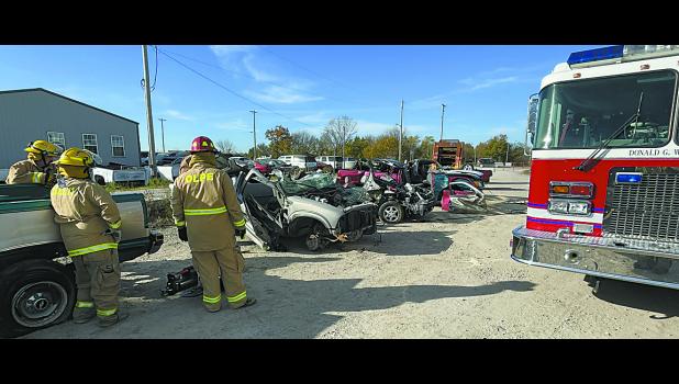 Extrication training at Osage City, KS