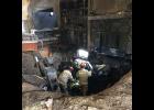 Members of the SD Fire Marshal Office investigate the origin and possible cause of the fire in Hurley that claimed the life of a local resident. Photo courtesy of Hurley Volunteer Fire Department.