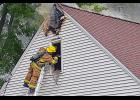 At 9:08 a.m. on Tuesday, Sept. 19, Waterloo Fire Rescue was dispatched to a residential fire at 529 Hope Ave. Upon arrival firefighters found heavy smoke coming from the roof of the house. Firefighters found a fire that started in the basement and went up the chimney chase to the attic. Fire was found on multiple floors. An unresponsive resident was rescued from the house and taken to a local hospital where he later died. Photo by Larry Klodt.